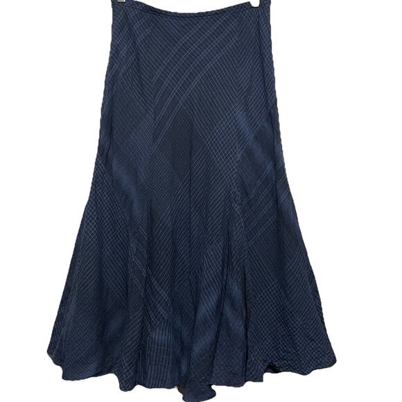 J. Jill Trumpet Skirt Midi Linen Size 8P Boho Vacation Coastal Lagenlook - Picture 2 of 6